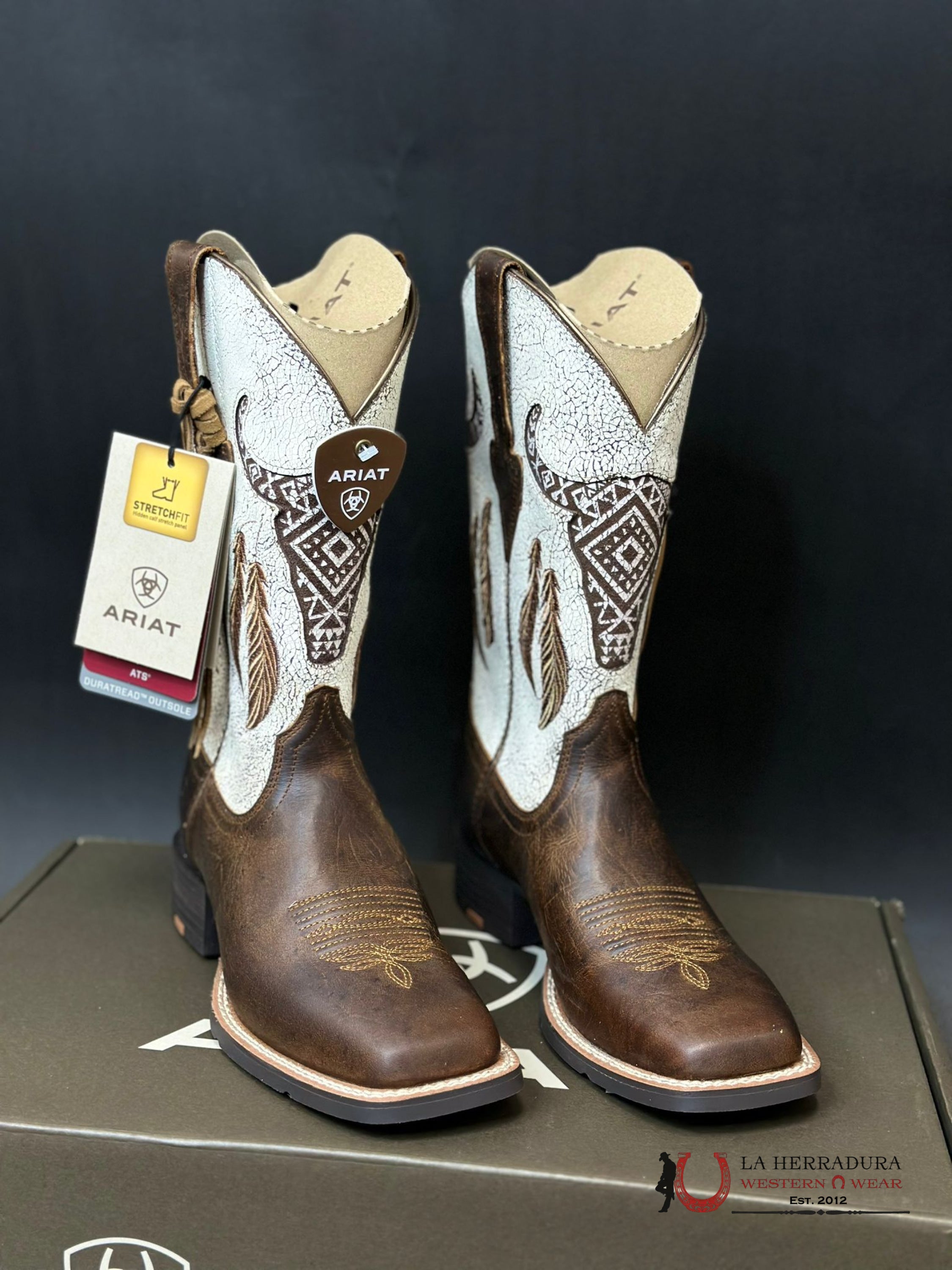 Womens Ariat Round Up Southwest Stretch Fit Boot Botas Mujeres