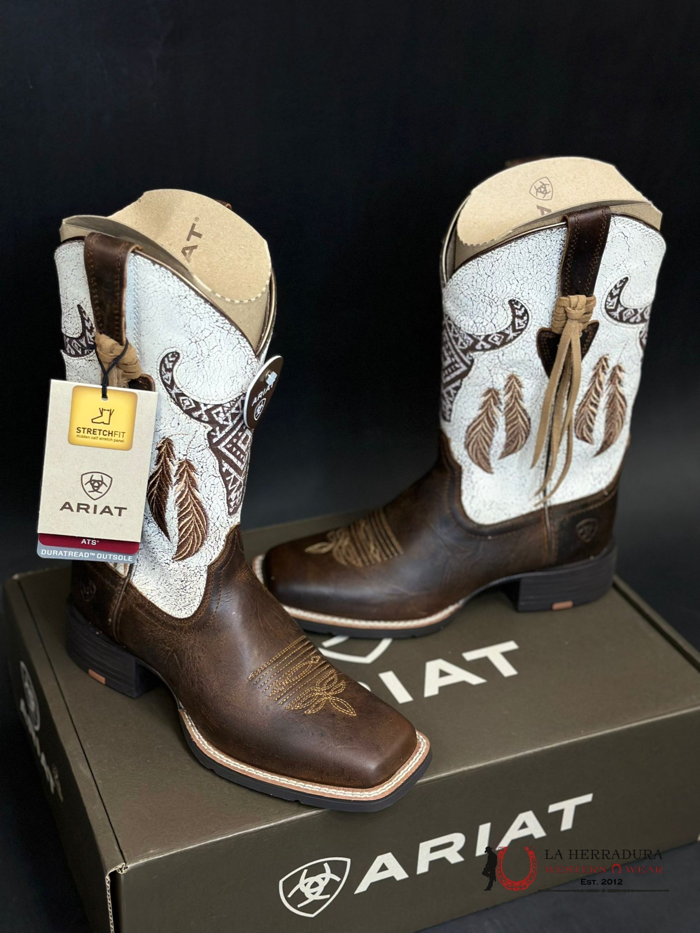 Womens Ariat Round Up Southwest Stretch Fit Boot Botas Mujeres