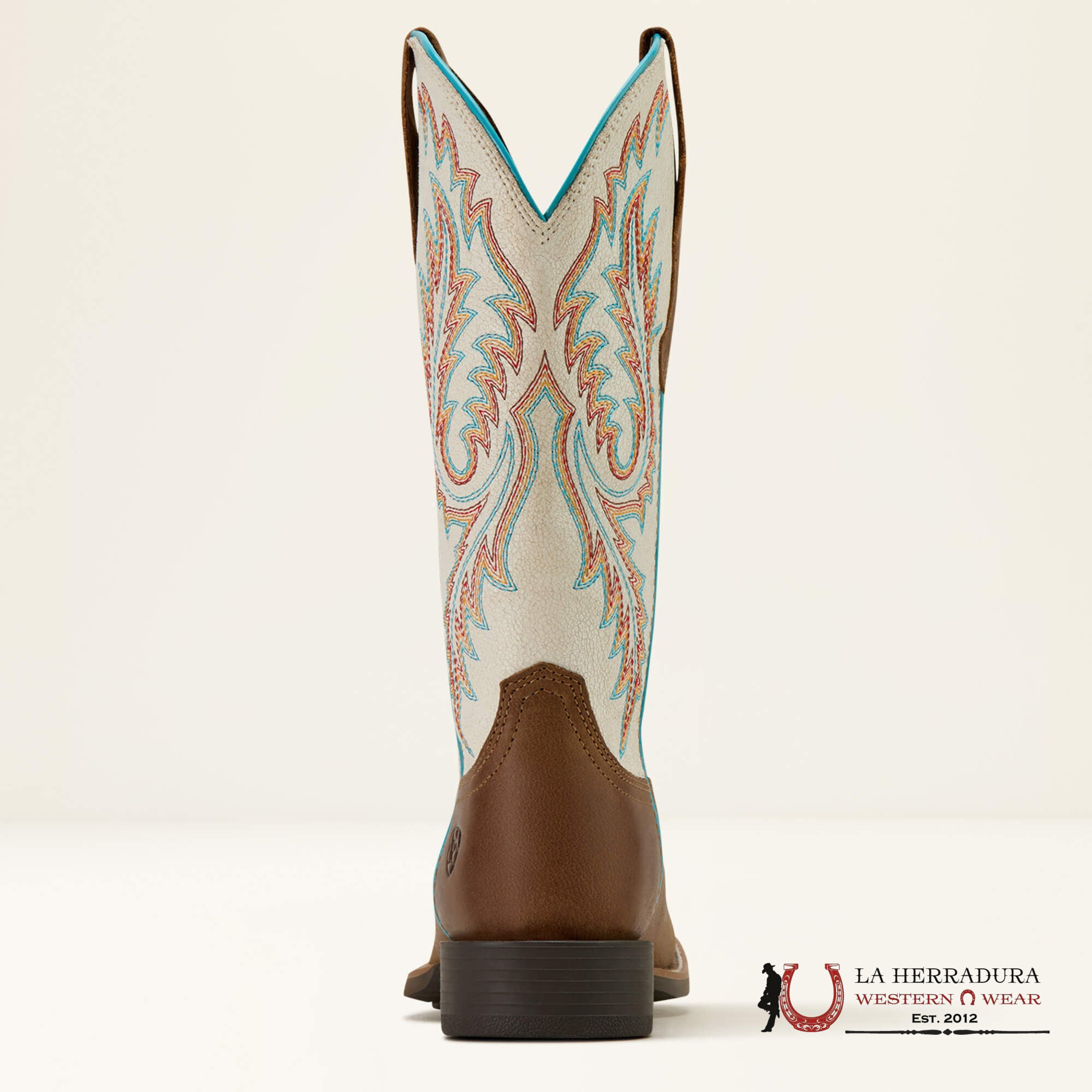 WOMENS ARIAT ROUND UP W TOE STRETCH FIT SANDSTORM DISTRESSED IVORY 10061142 BOTAS MUJERES