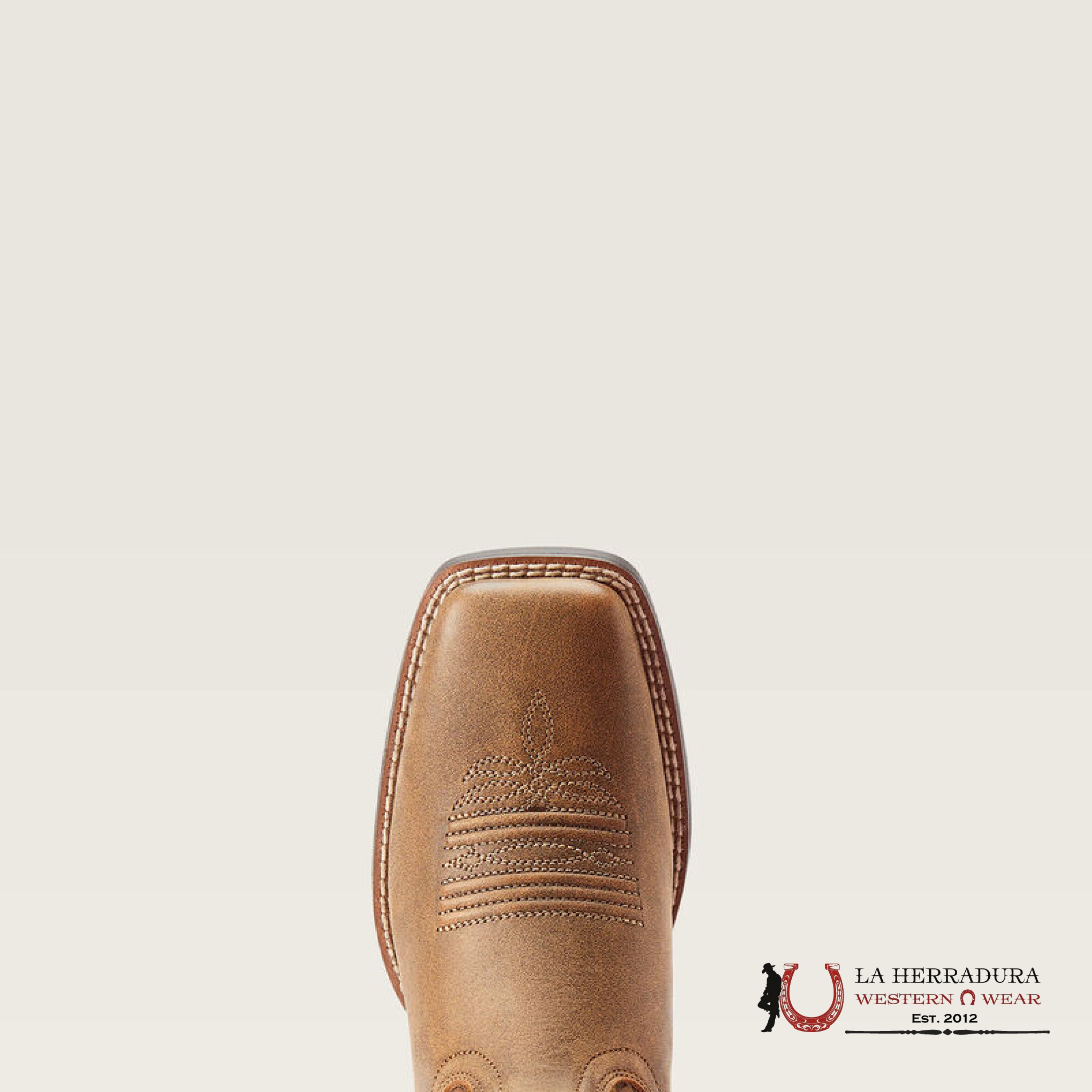 WOMENS ARIAT ROUND UP WIDE SQUARE TOE BARE BROWN/COPPER BLANKET EMBOSS 10044431 BOTAS MUJERES