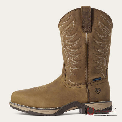 BOTA DE TRABAJO PARA MUJER ARIAT ANTHEM H20 PUNTA COMPUESTA MARRÓN ENVEJECIDO IMPERMEABLE 10031664