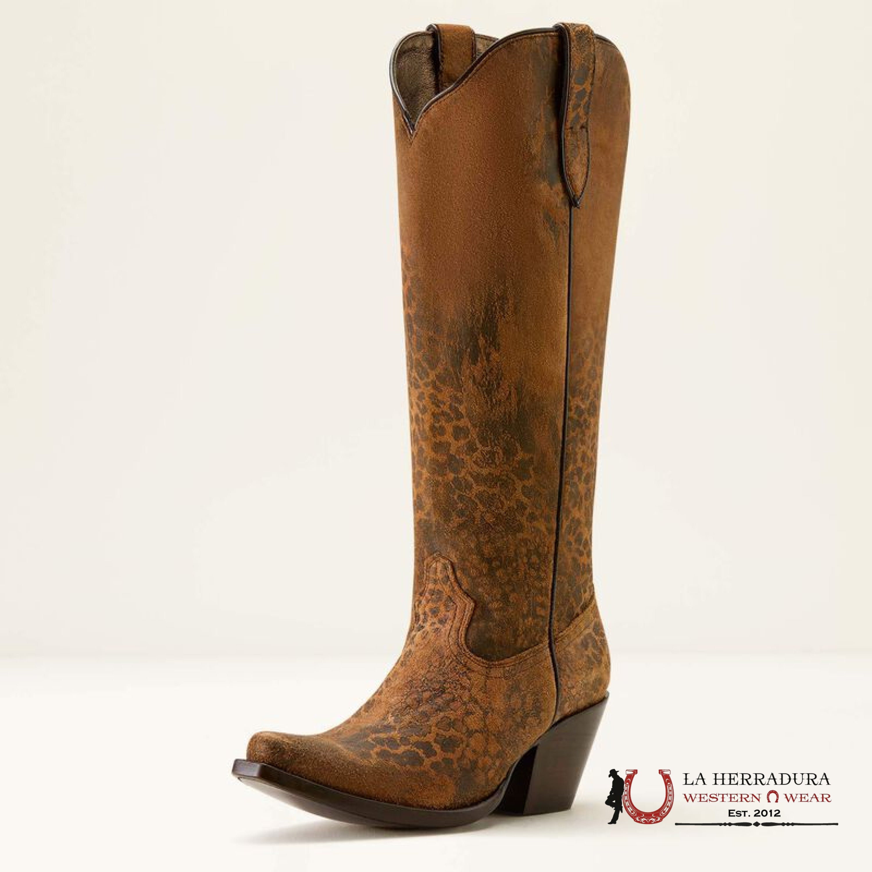 WOMEN’S CASANOVA DISTRESSED LEOPARD SUEDE 10063993 BOTAS MUJERES