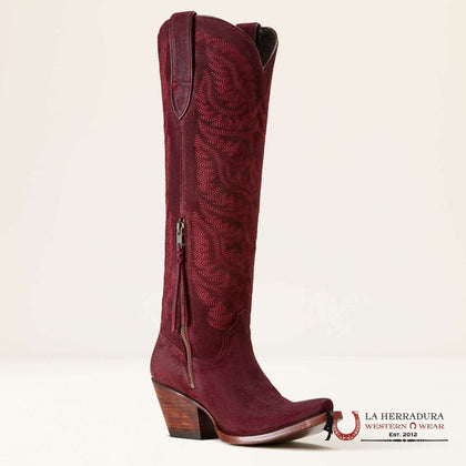 WOMEN’S CASANOVA LARAMIE STRETCHFIT BURGUNDY SUEDE 10061356