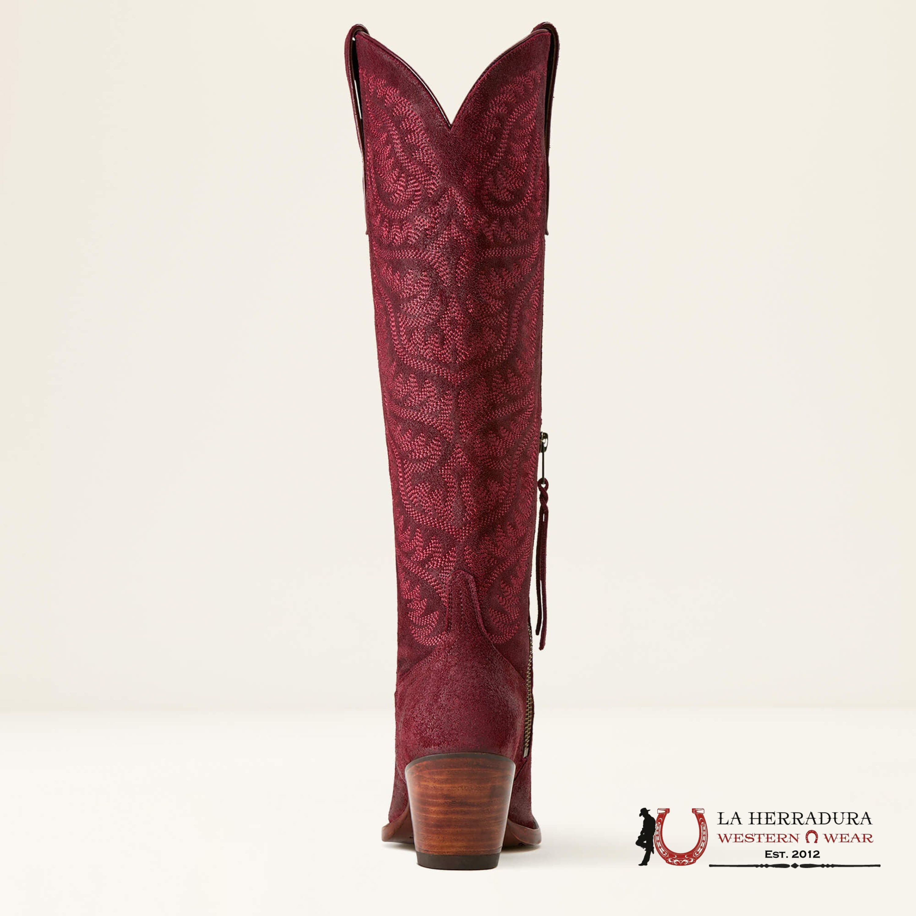 WOMEN’S CASANOVA LARAMIE STRETCHFIT BURGUNDY SUEDE 10061356 BOTAS MUJERES