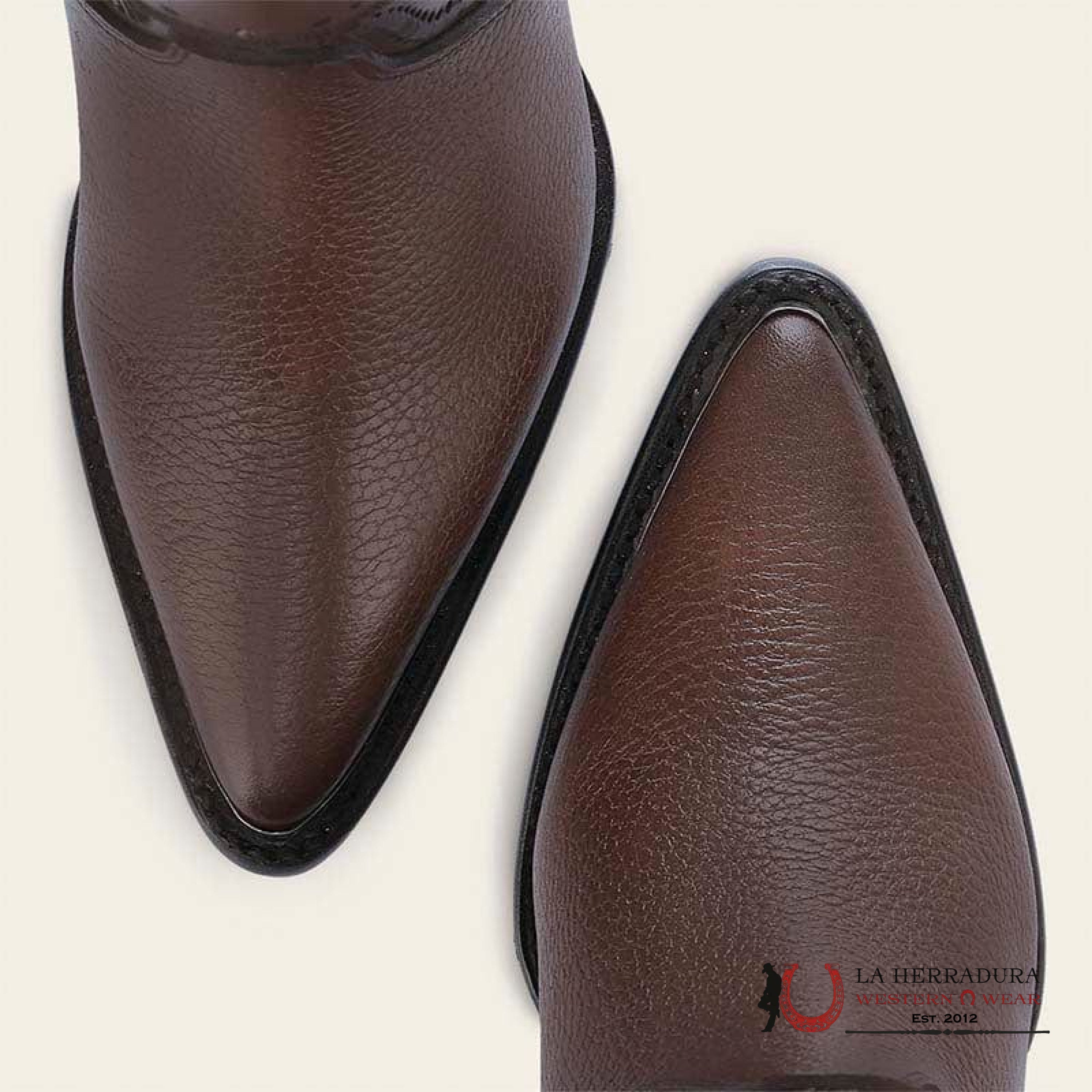 WOMEN’S CUADRA TALL BOOT BROWN LASER & WOVEN & ZIPPER POINTED TOE CU871 BOTAS MUJERES