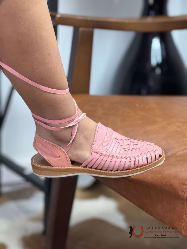 WOMENS HUARACHE 025 TRENZA ROSE