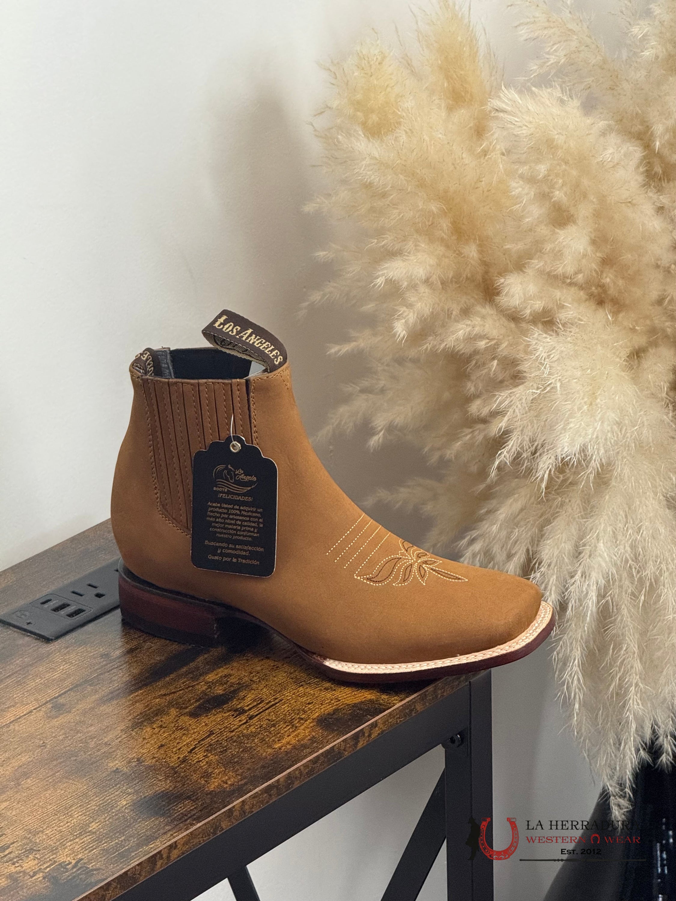 WOMENS LOS ANGELES SHORT BOOT SHEDRON SQUARE TOE 206350 BOTAS MUJERES