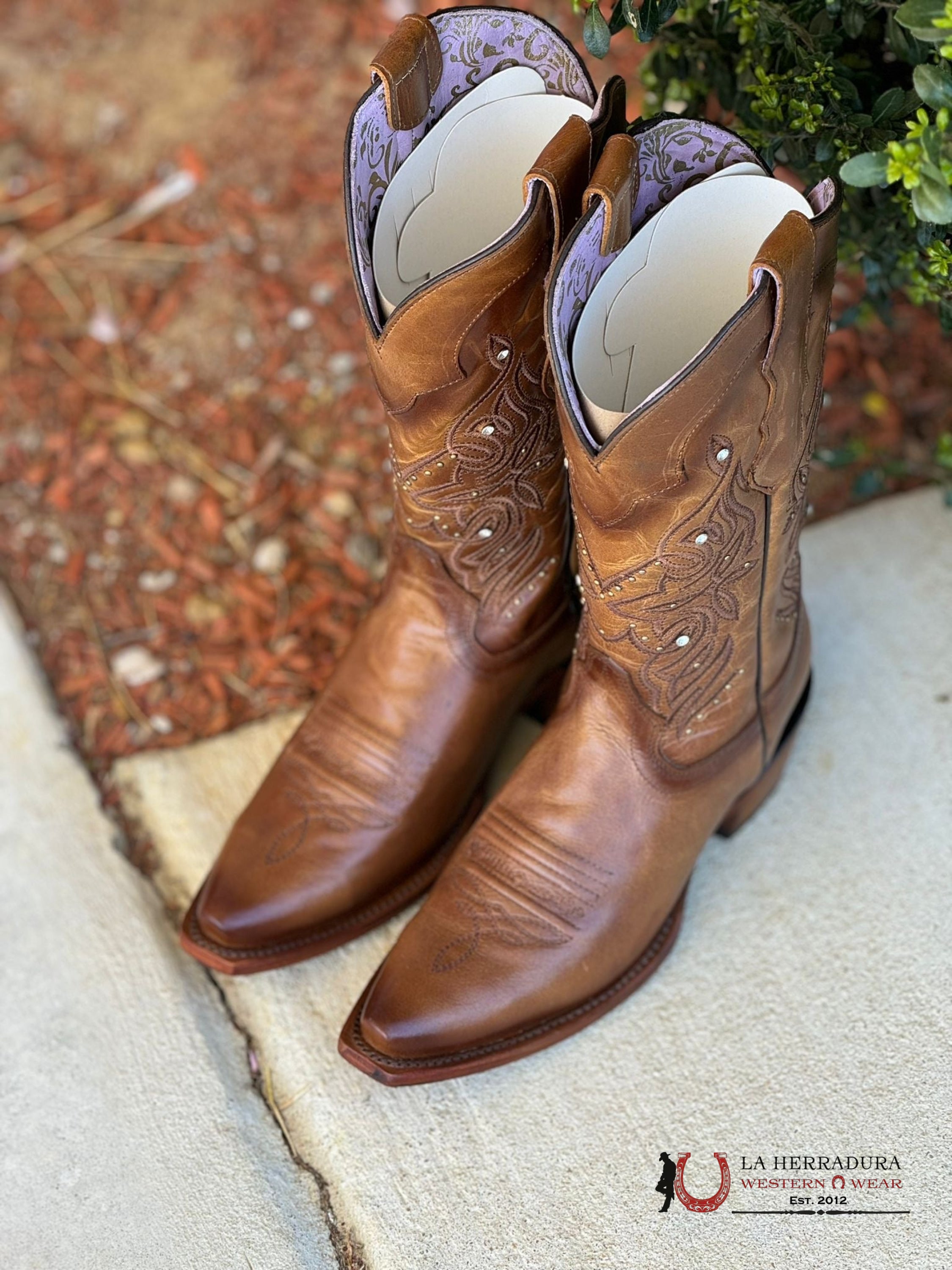 Womens Lucido Miel Snip Toe Botas Mujeres