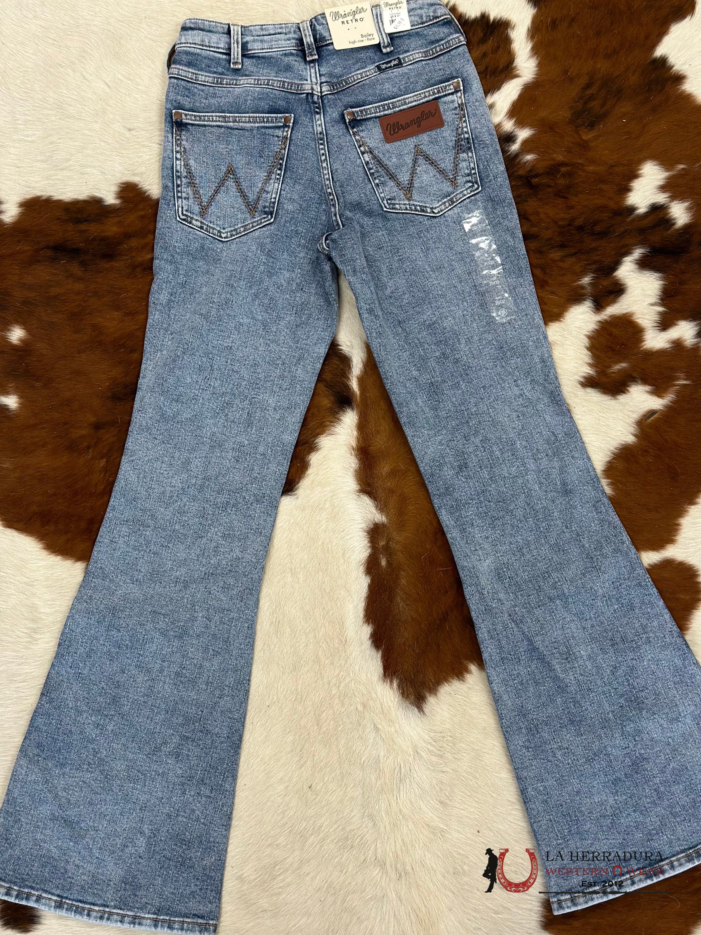 Womens Wrangler Bailey Acid Wash Flare Jean Ropa Mujeres