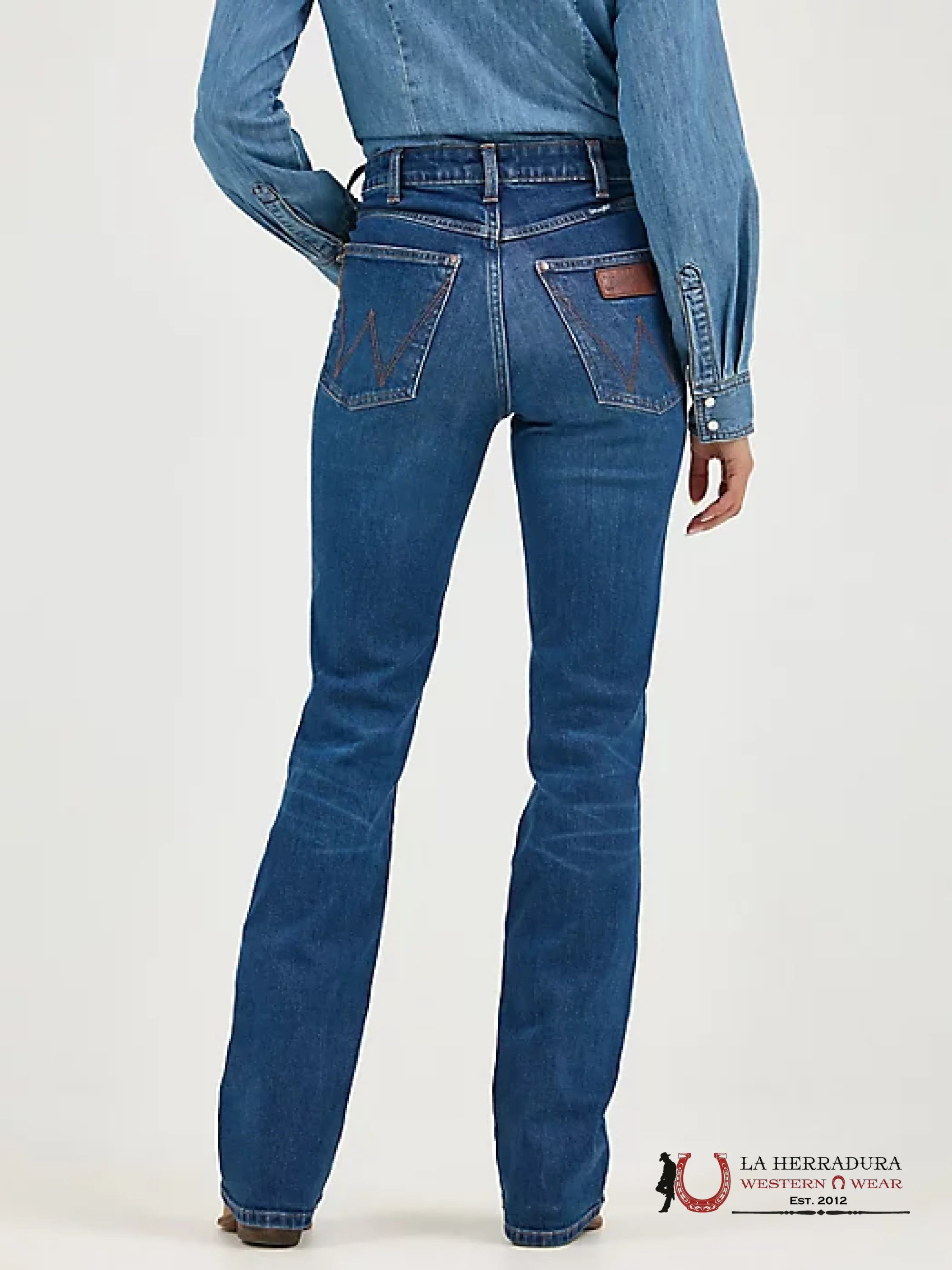 WOMENS WRANGLER BAILEY HIGH RISE BOOTCUT DARK WASH 112352982 ROPA MUJERES