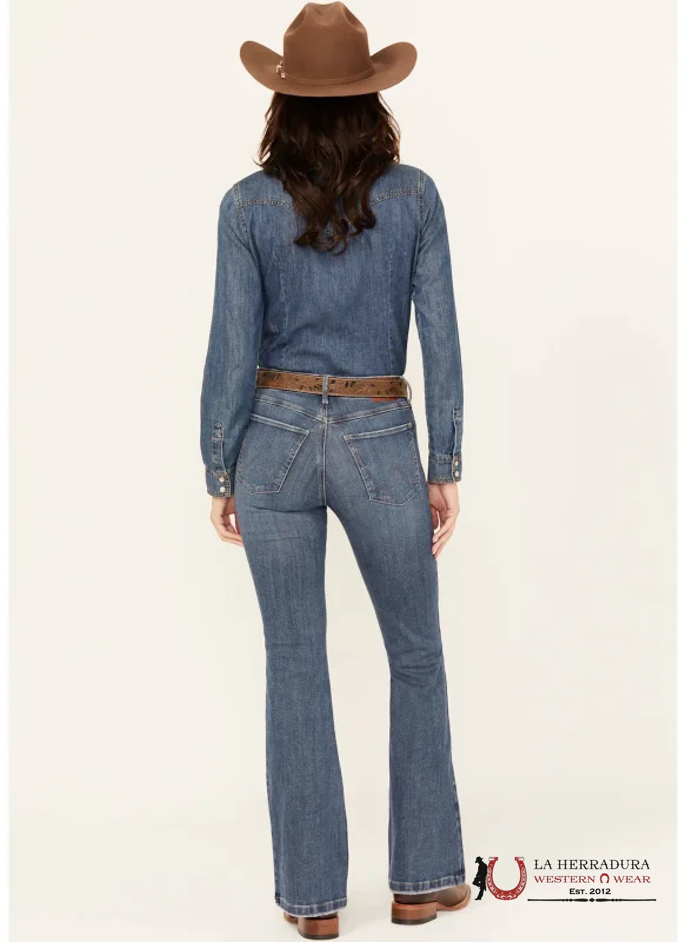 Womens Wrangler Bespoke Flare Jeans Ropa Mujeres