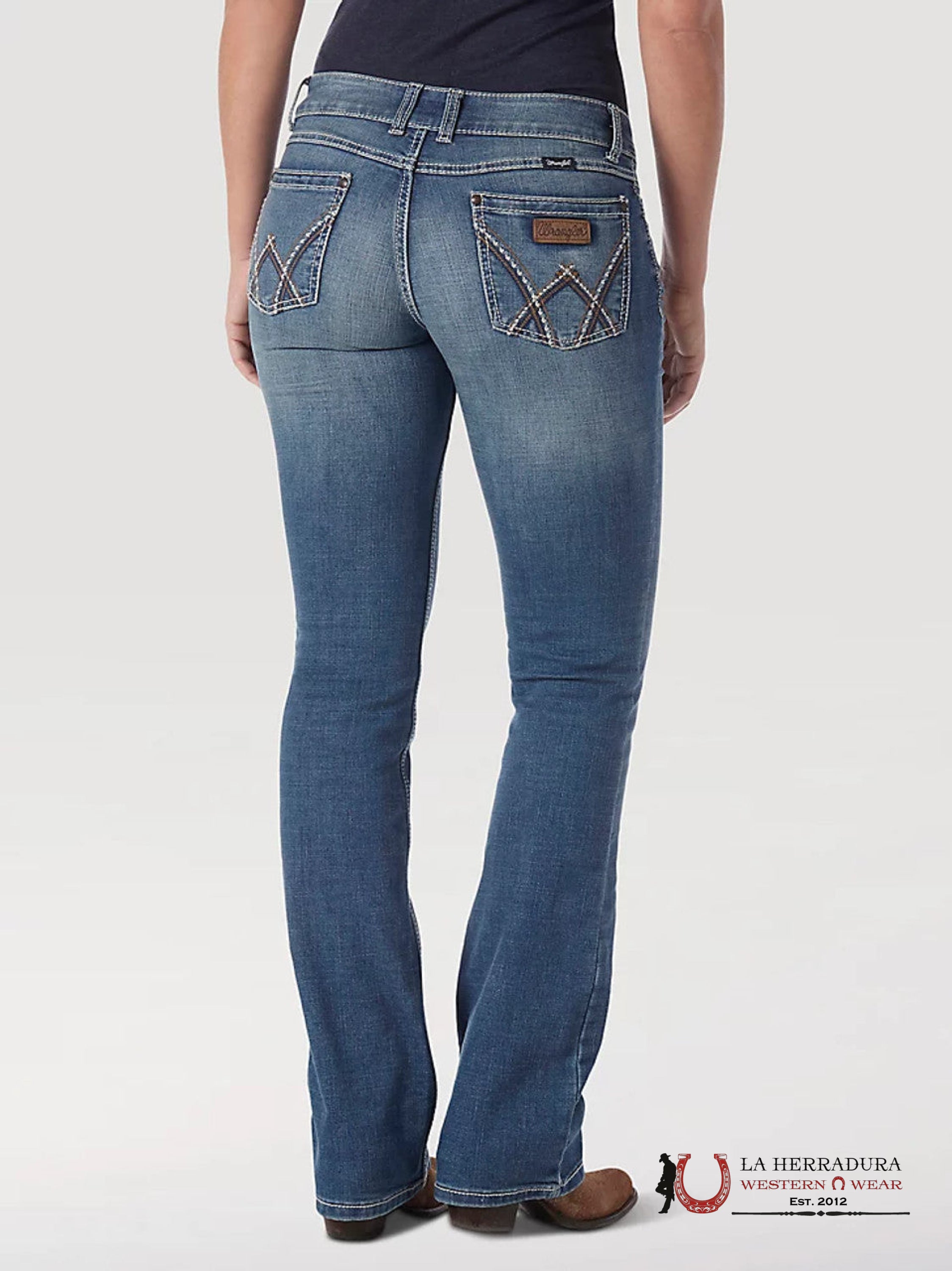 WOMENS WRANGLER MAE MID-RISE BOOT CUT 1009MWZDW ROPA MUJERES