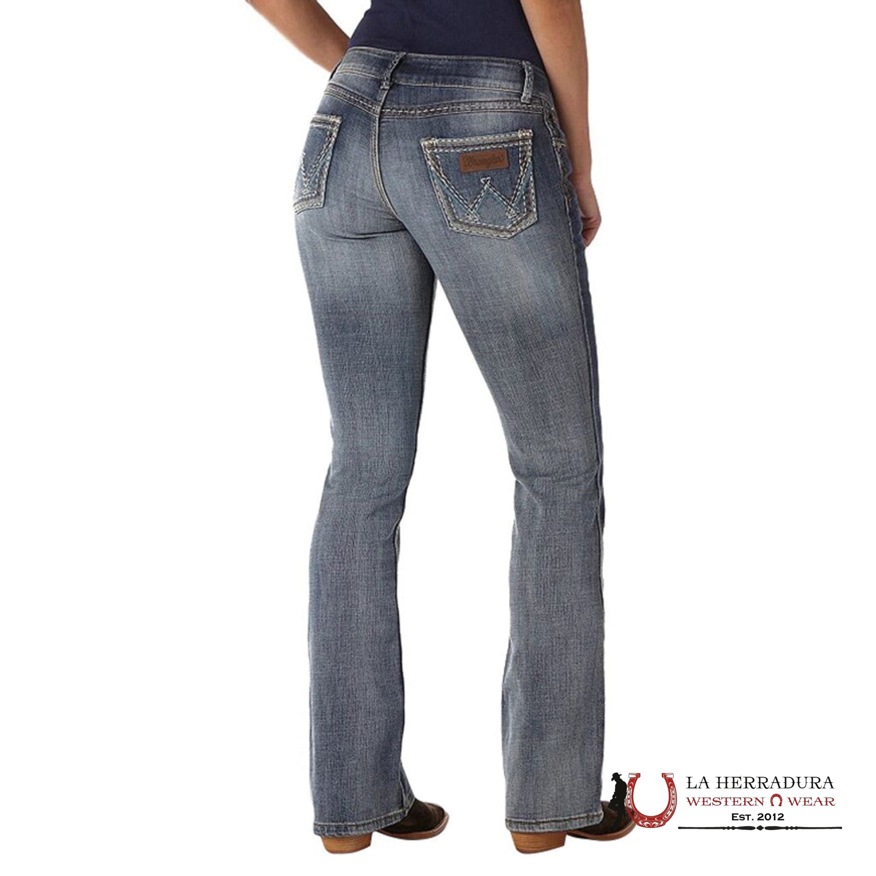 WOMENS WRANGLER MAE MID-RISE SADIE BOOT CUT 1007MWZDW ROPA MUJERES