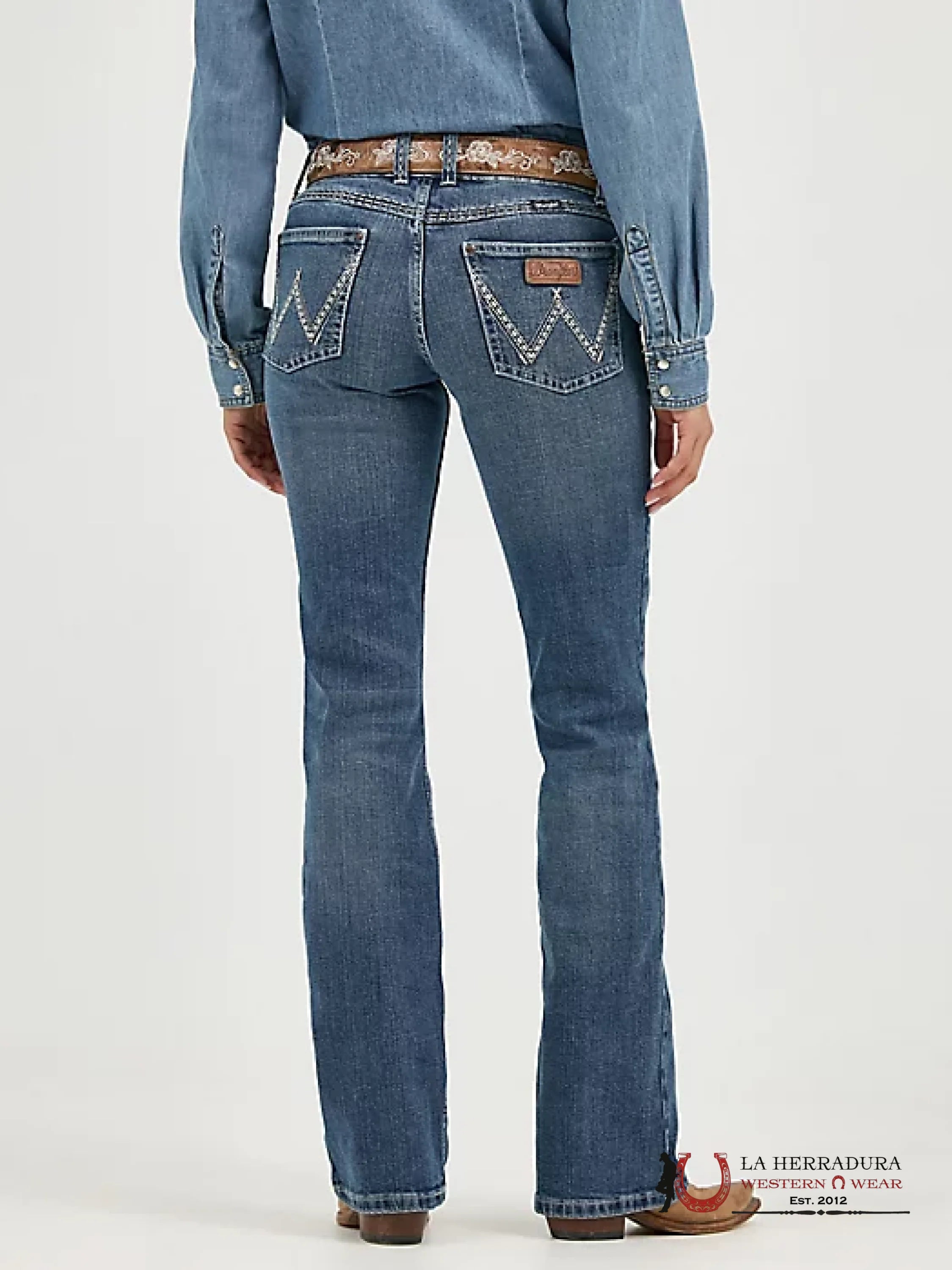 WOMENS WRANGLER MAE MID-RISE SADIE BOOT CUT 1007MWZRT ROPA MUJERES