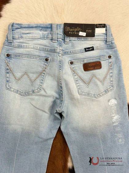 WOMEN'S WRANGLER RETO MAE MID-RISE TROUSER LIGHT WASH 112330011