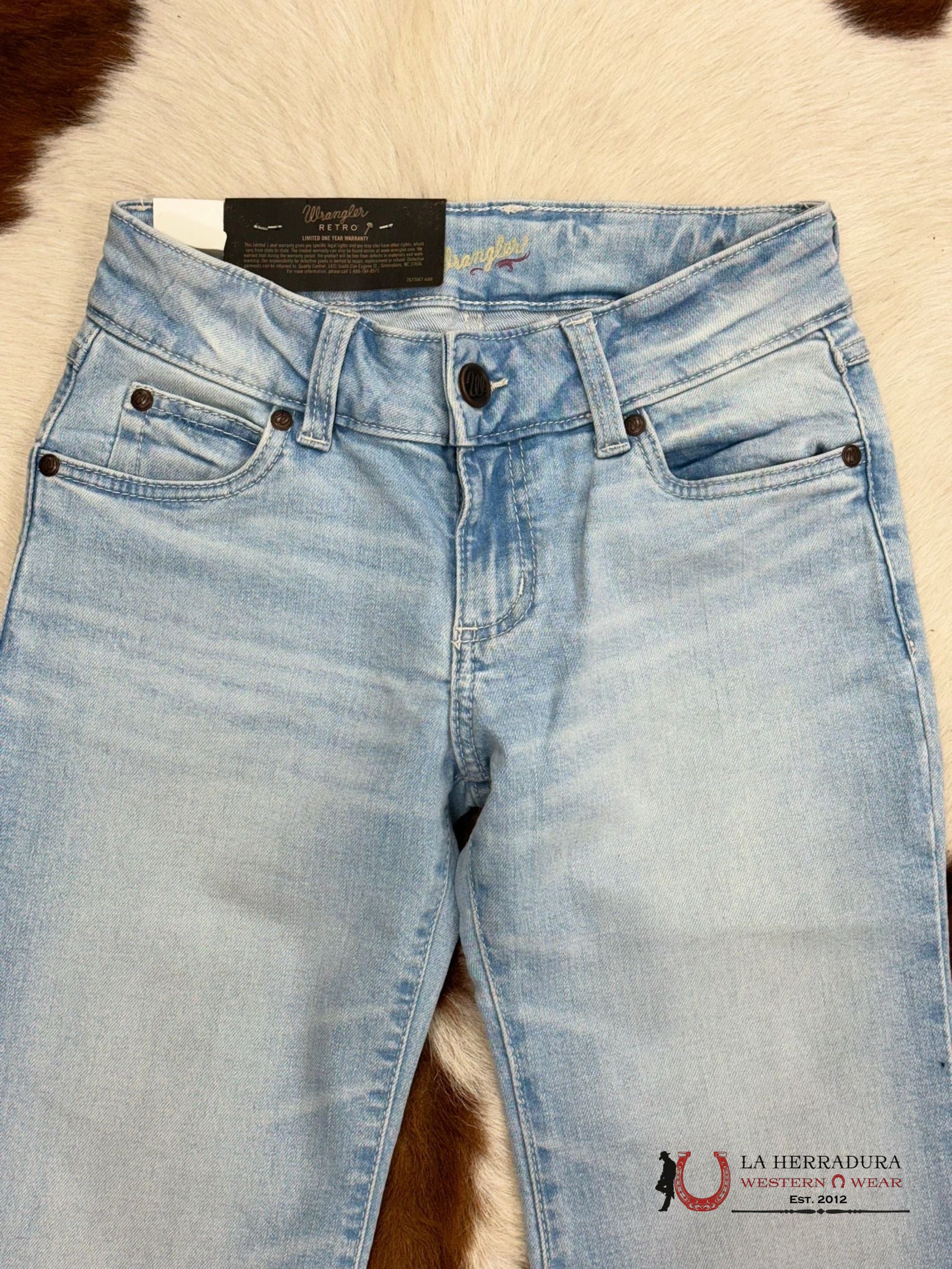 Women’s Wrangler Reto Mae Mid-Rise Trouser Light Wash Ropa Mujeres