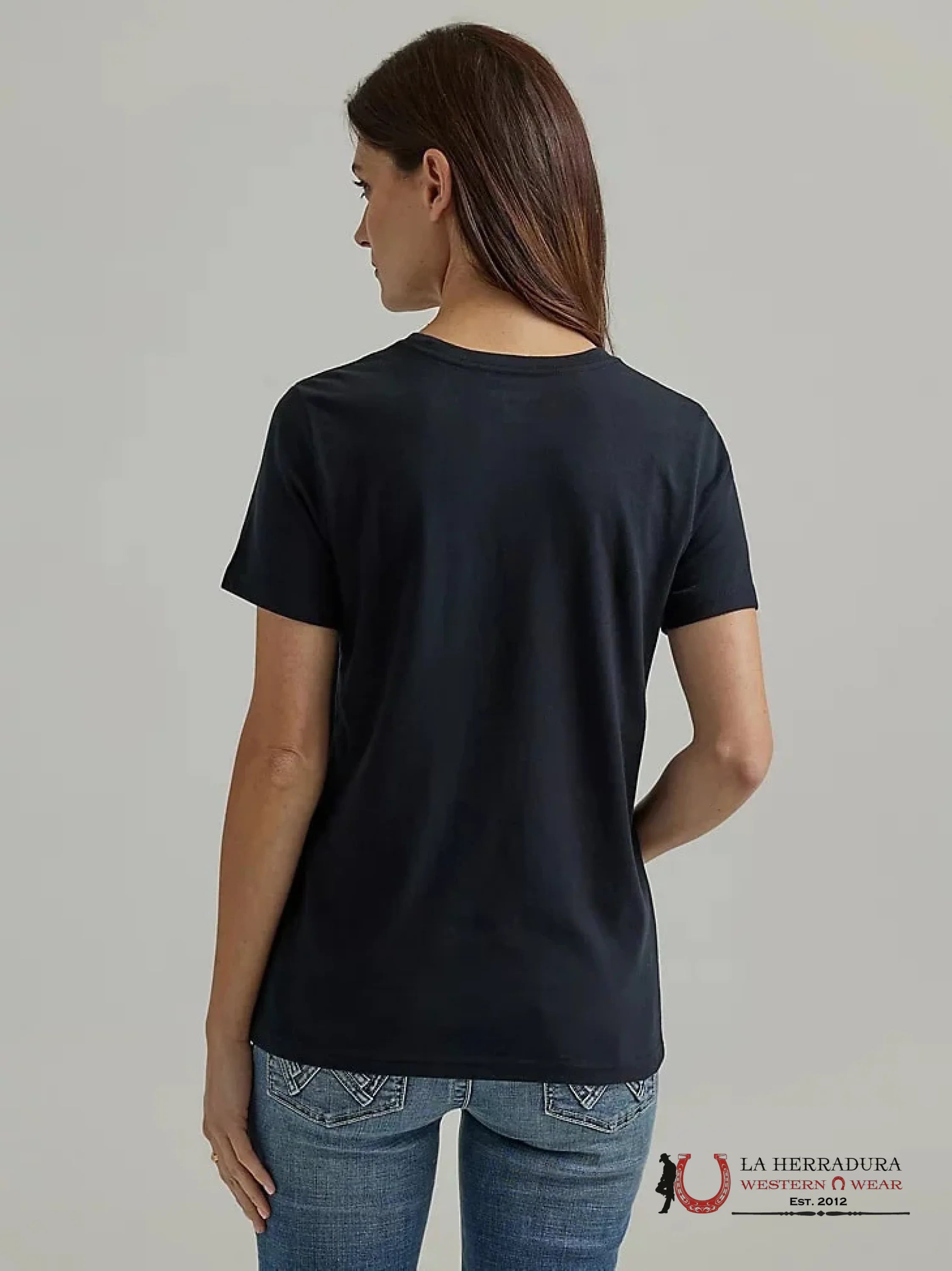 WOMEN’S WRANGLER RETRO T-SHIRT BLACK LONG LIVE COWBOYS FLOWERS 112344187 ROPA MUJERES