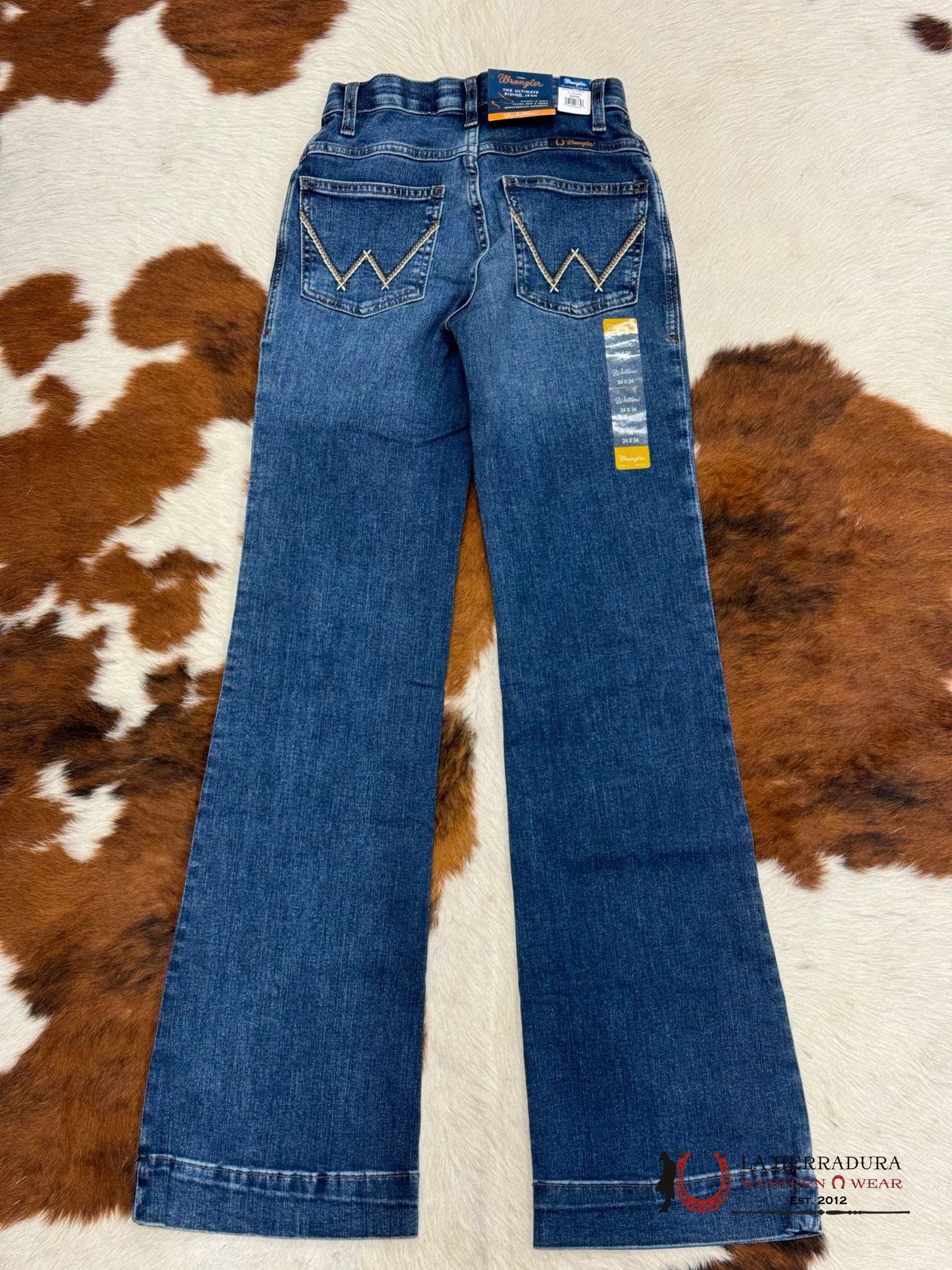 Women’s Wrangler Ultimate Riding Jean Willow Dark Wash Ropa Mujeres