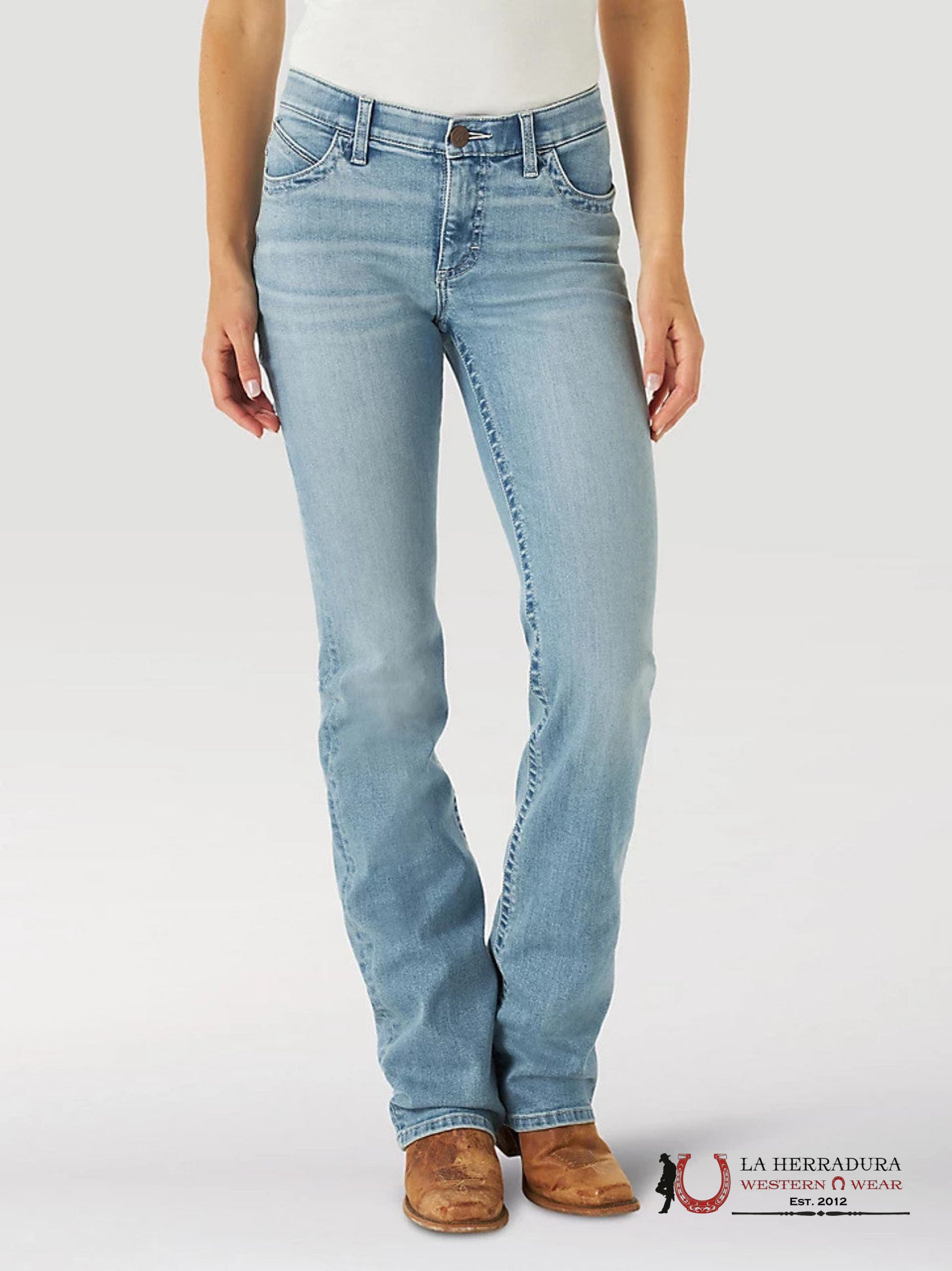 WOMEN’S WRANGLER ULTIMATE RIDING JEAN WILLOW LIGHT WASH 112315011 ROPA MUJERES