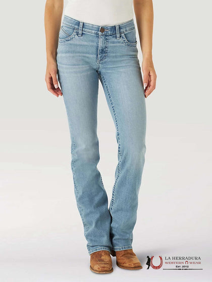 PANTALÓN VAQUERO DEFINITIVO PARA MONTAR DE MUJER WRANGLER, LAVADO CLARO WILLOW 112315011