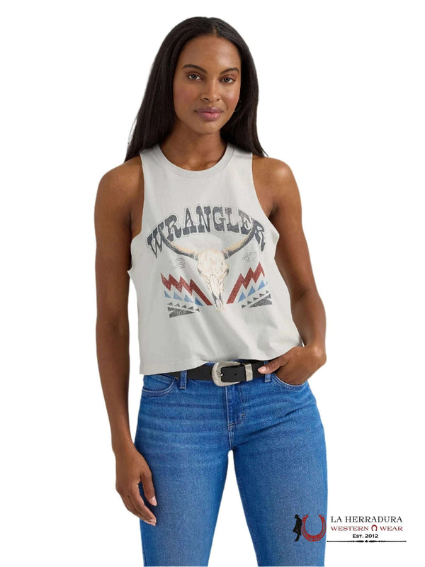 CAMISETA GRÁFICA OCCIDENTAL DE MUJER WRANGLER GODDESS GRIS - 112358614