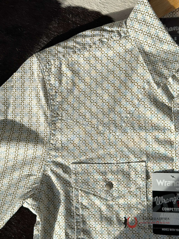 WRANGLER 20x MATELASSE SHORT SLEEVE SNAP SHIRT 6067