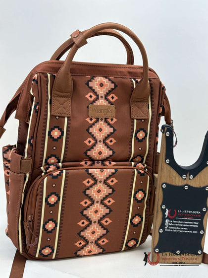 WRANGLER AZTEC BROWN BOOKBAG