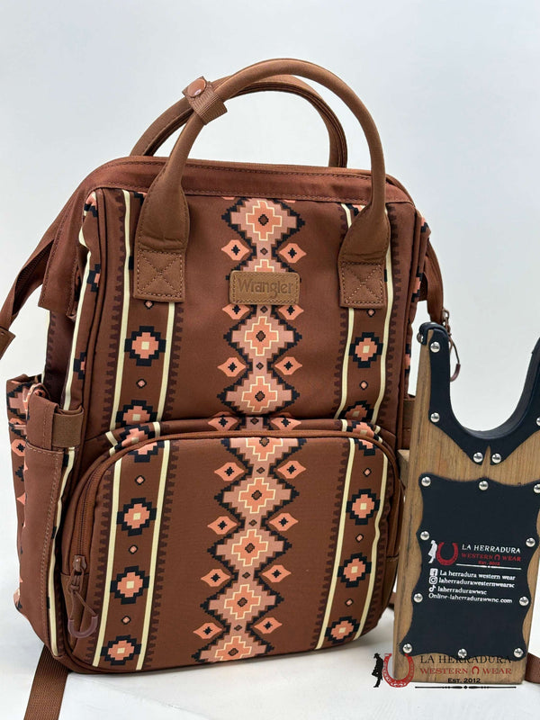 WRANGLER AZTEC BROWN BOOKBAG