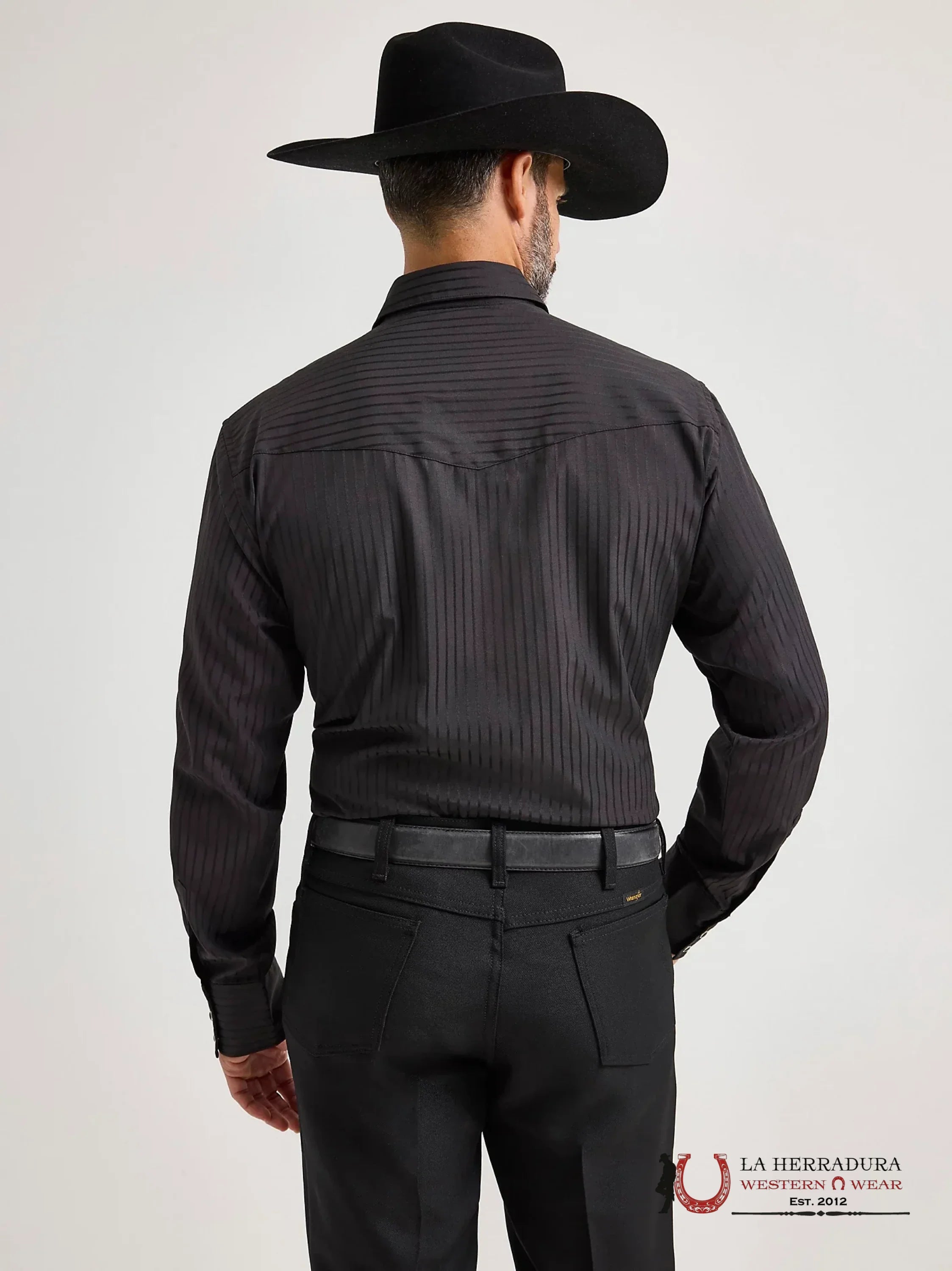 WRANGLER BLACK CLASSIC FIT SHIRT 1075214BK ROPA HOMBRES