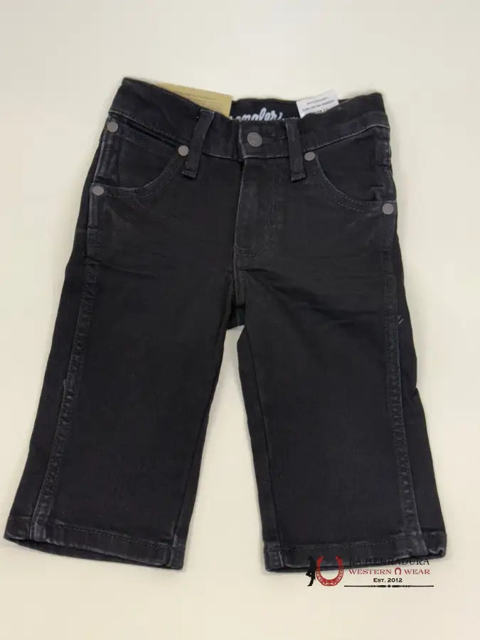 Wrangler Black Slim Straight Niños