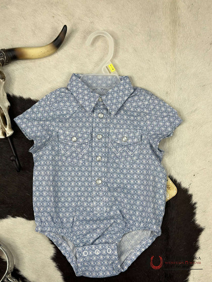 CAMISA CON BROCHES Y ENTERITO WRANGLER BLUE DIAMOND