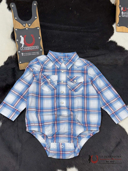 CAMISA AZUL A RAYAS WRANGLER 112359651