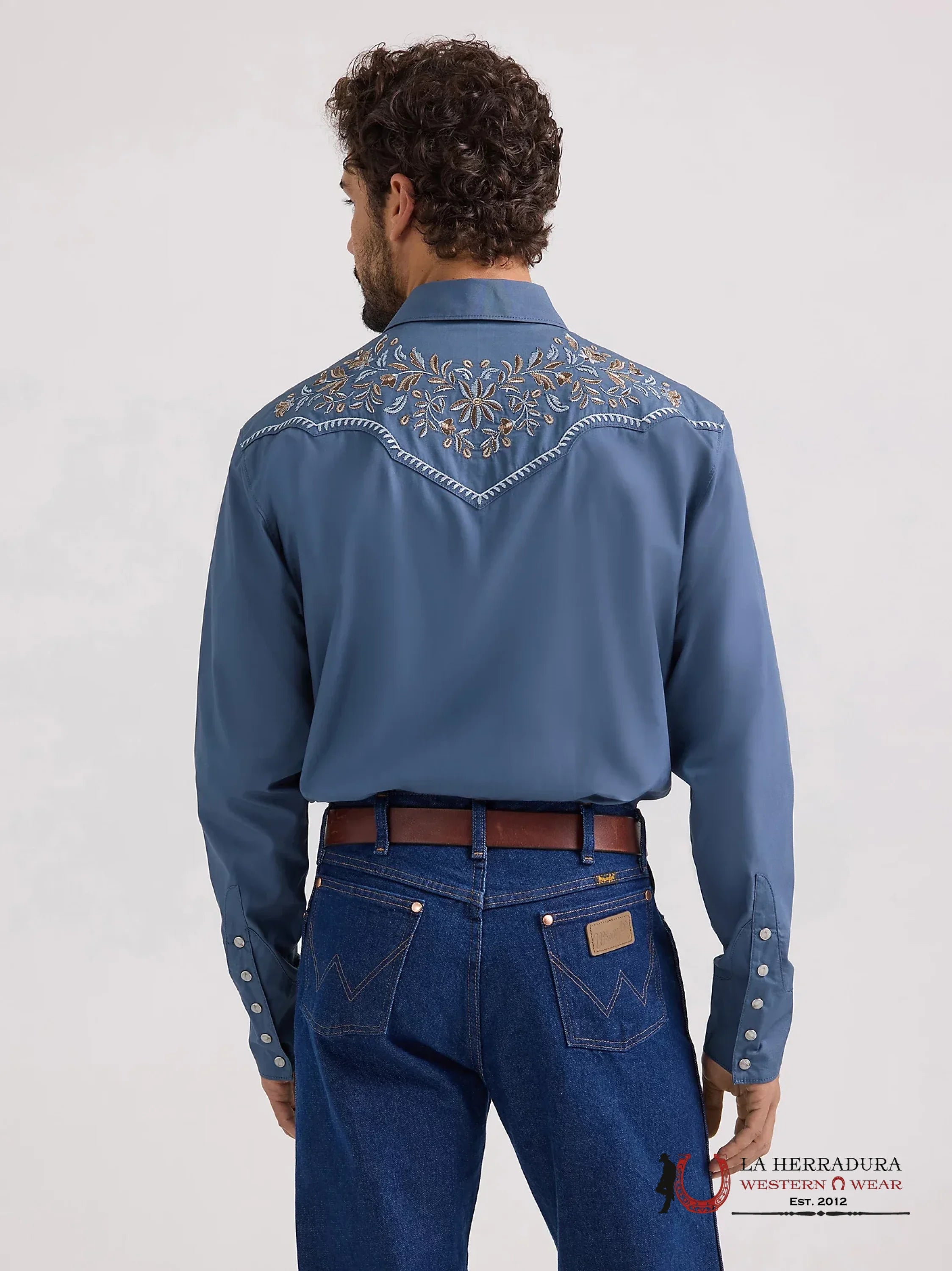 Wrangler Blue with flowers ROPA HOMBRES