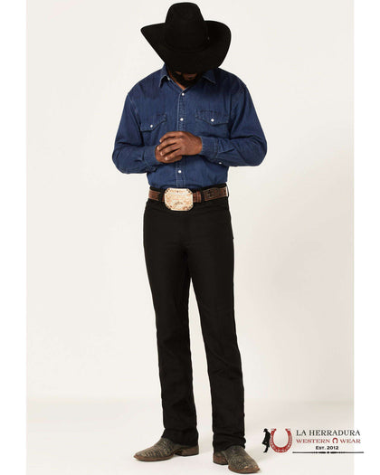 VAQUEROS WRANGLER BOOT RANCHER NEGRO REGULAR 82BK