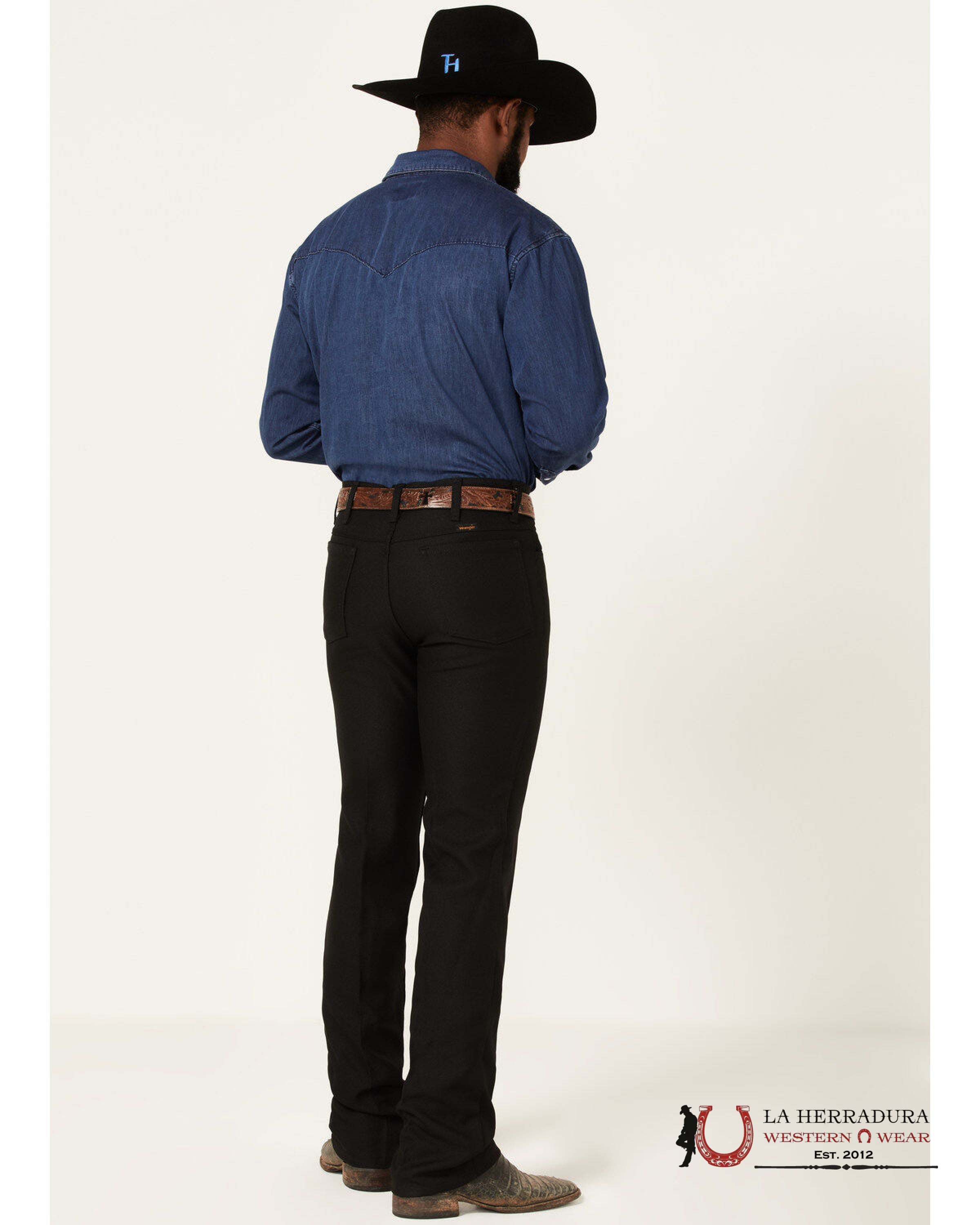 WRANGLER BOOT JEANS RANCHER BLACK REGULAR 82BK WRANGLER JEANS