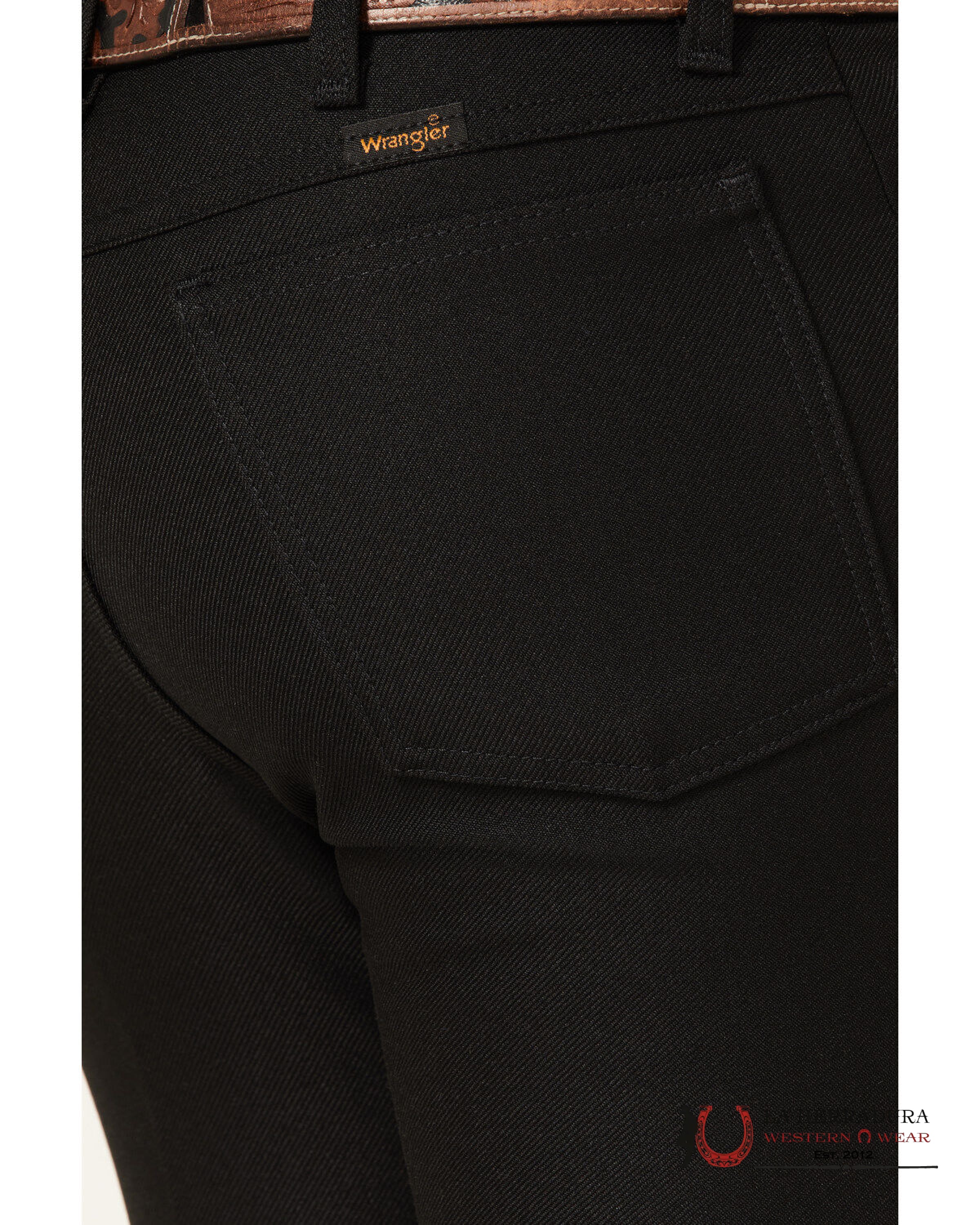 WRANGLER BOOT JEANS RANCHER BLACK REGULAR 82BK WRANGLER JEANS