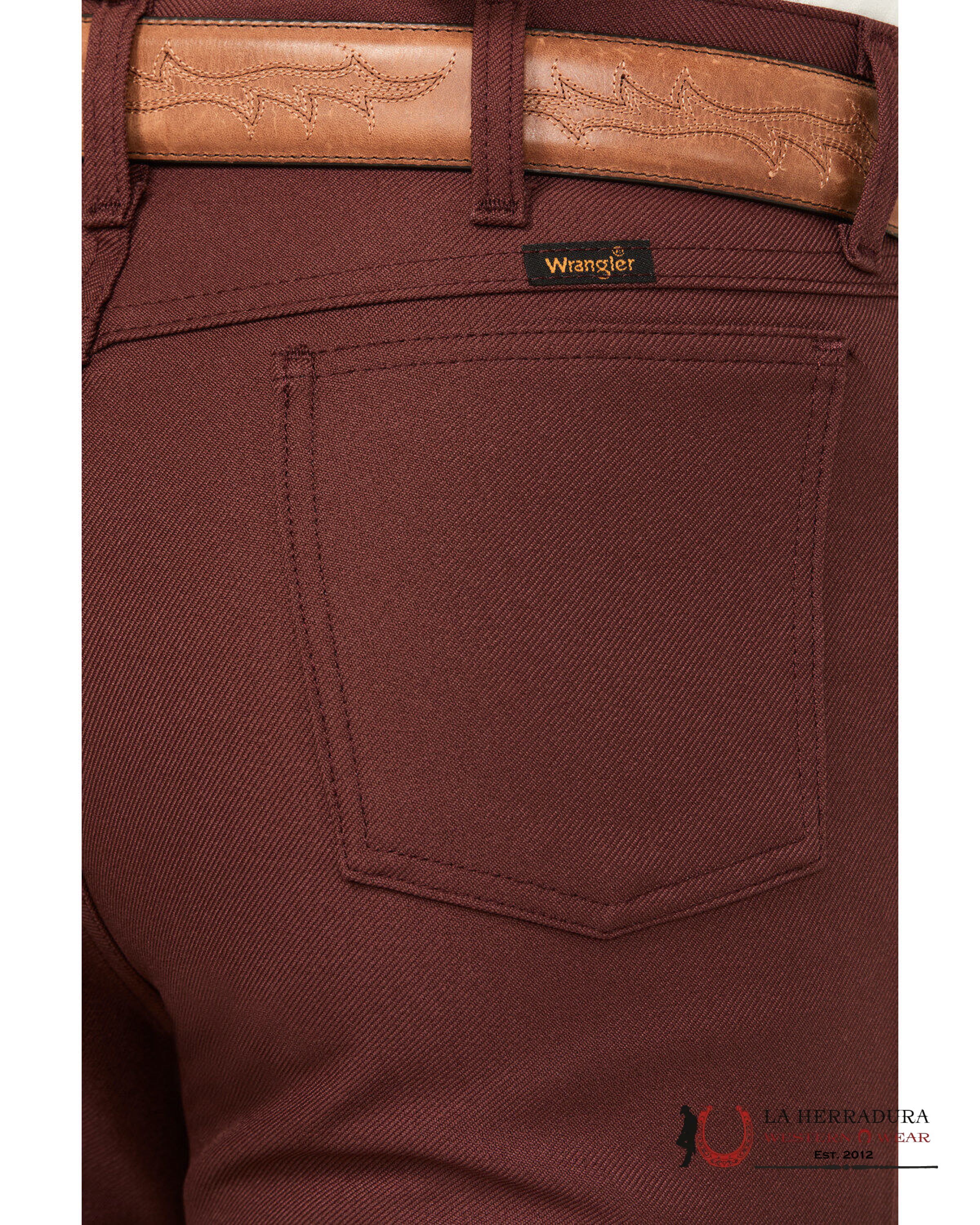WRANGLER BOOT JEANS RANCHER BURGUNDY REGULAR 112336610 WRANGLER JEANS
