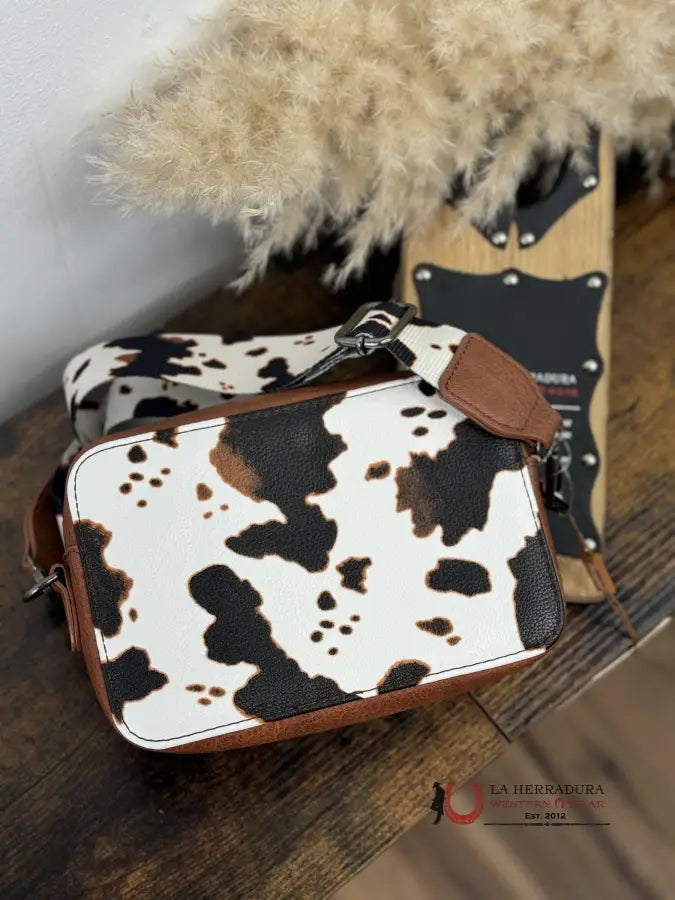 Wrangler Brown Cow Print Crossbody Small Ropa Mujeres