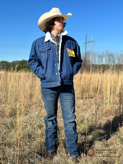 WRANGLER Chaqueta vaquera con forro de sherpa y corte vaquero