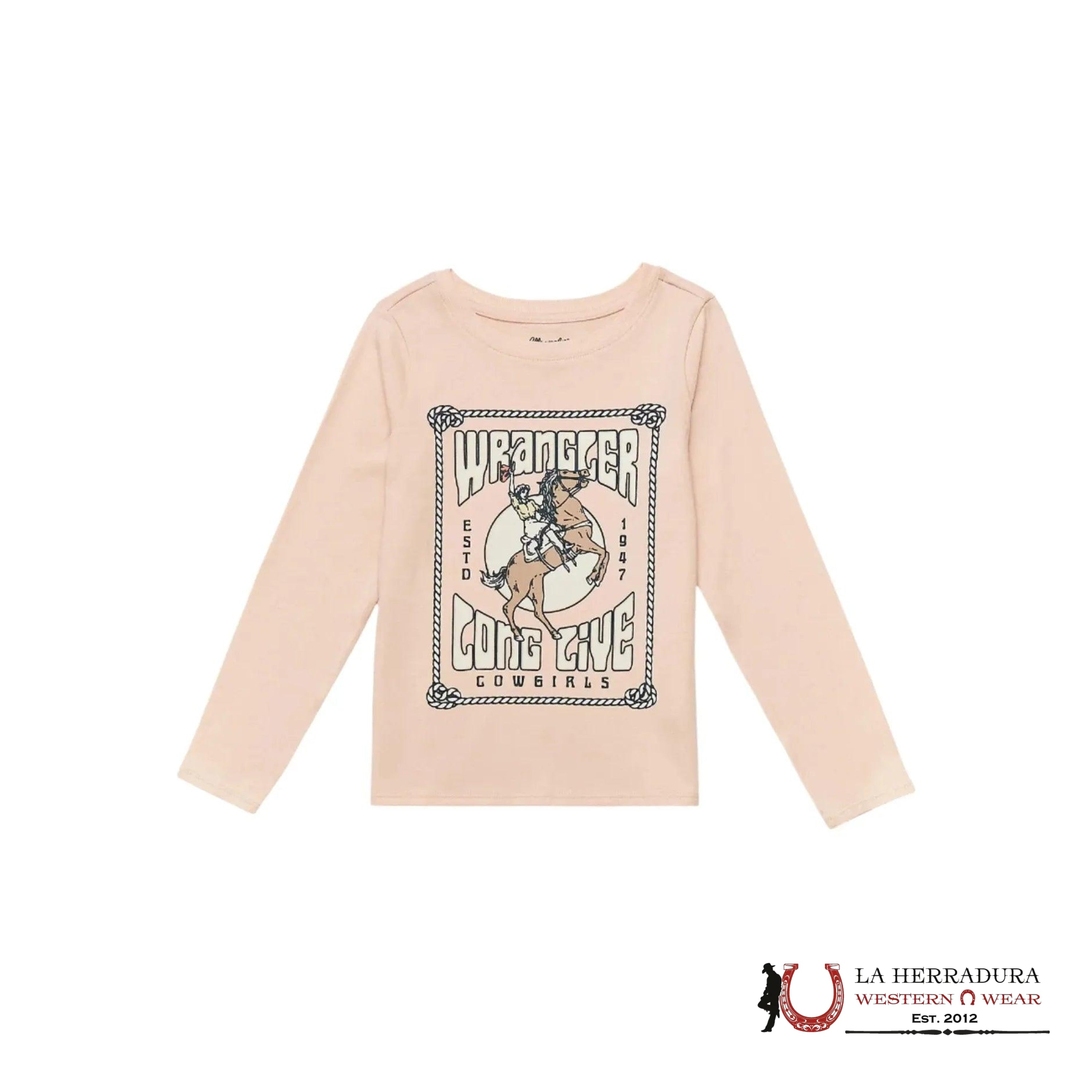 WRANGLER GIRLS’ LONG LIVE COWGIRLS LONG SLEEVE SHIRT 112353045 NIÑAS