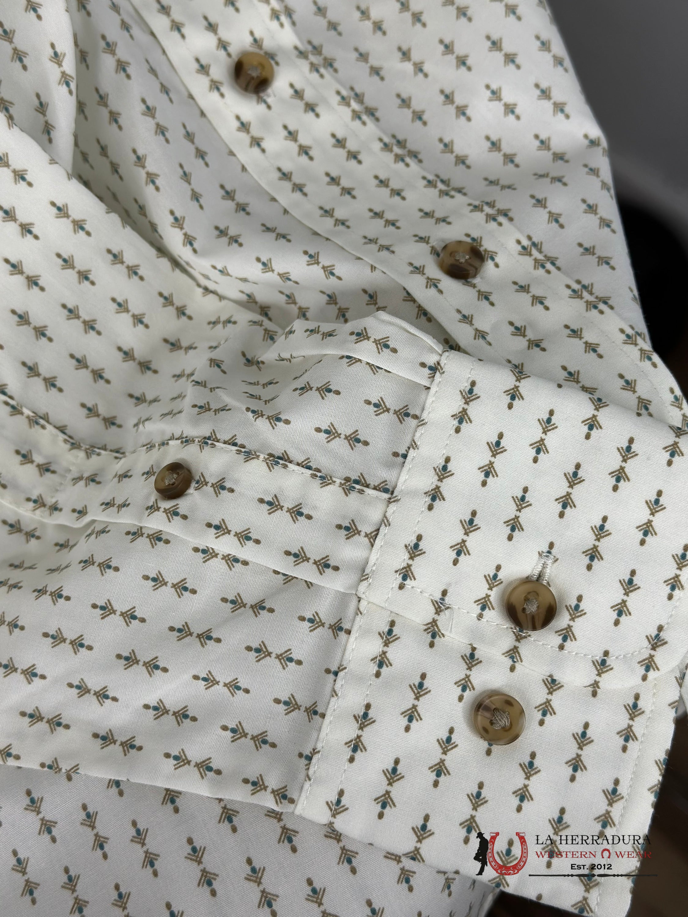 Wrangler Gold Tan Arrow Long Sleeve Shirt Ropa Hombres