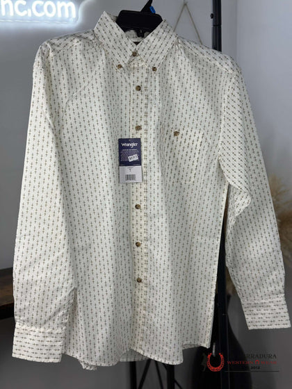 WRANGLER GOLD TAN ARROW LONG SLEEVE SHIRT 112352417