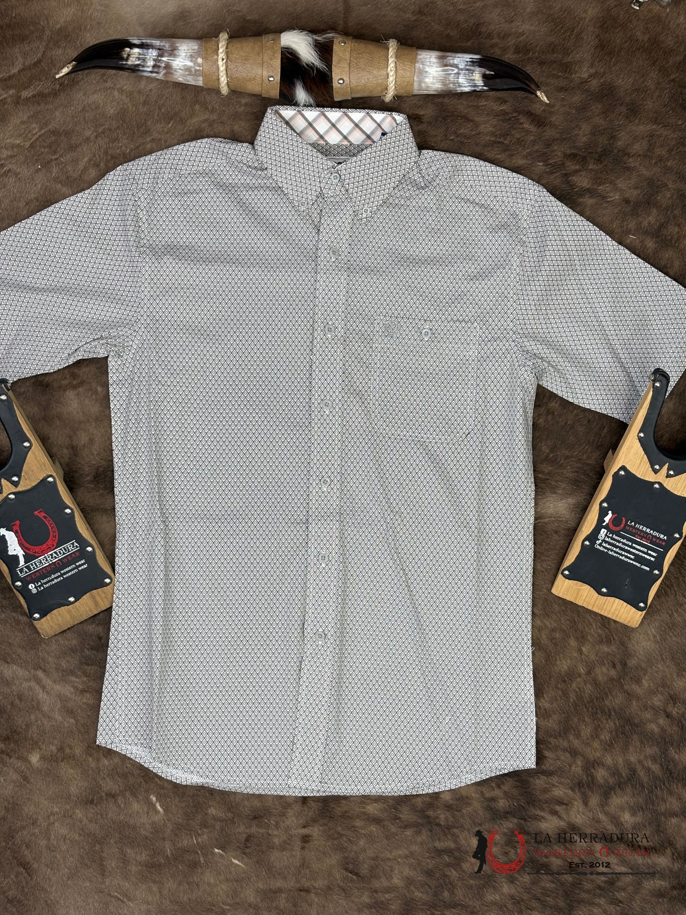 WRANGLER Grey Short Sleeve Shirt Men - 5410 ROPA HOMBRES