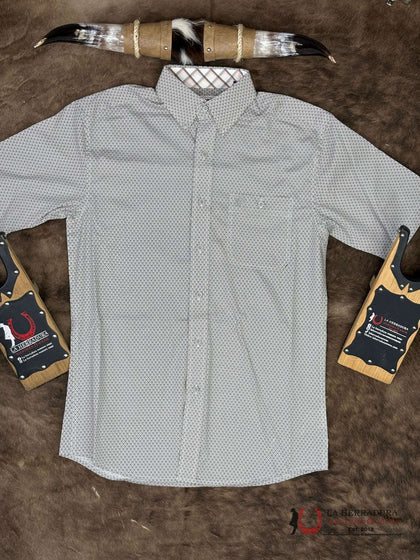 WRANGLER GREY SHORT SLEEVE SHIRT MEN - 112365410