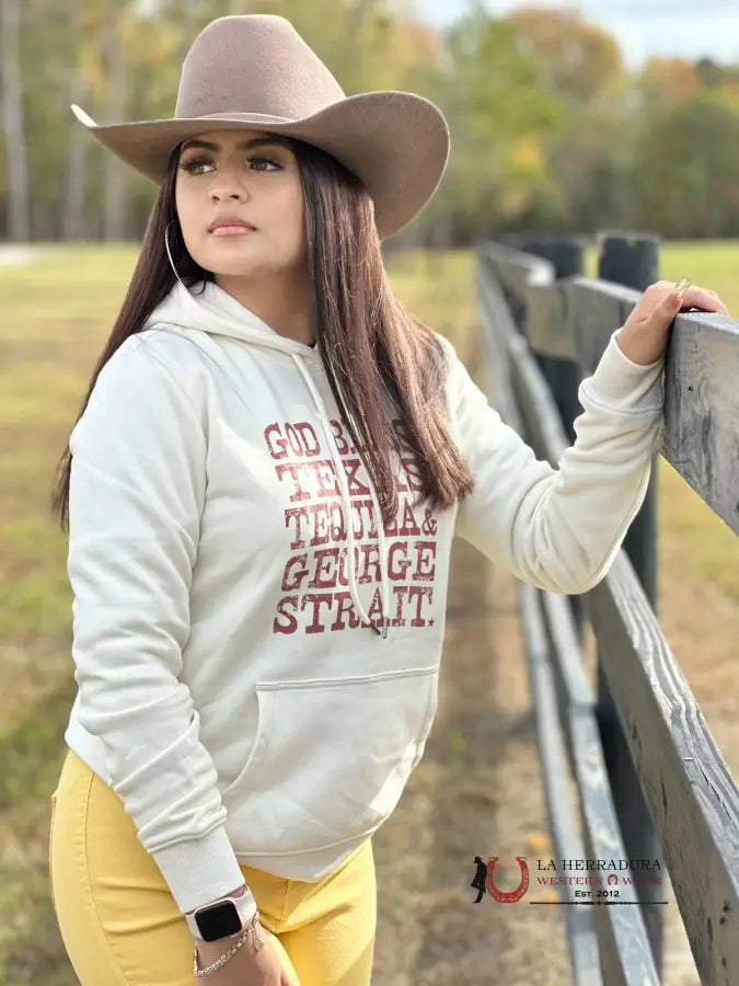 Wrangler Hoodie White Team Logo Ropa Mujeres