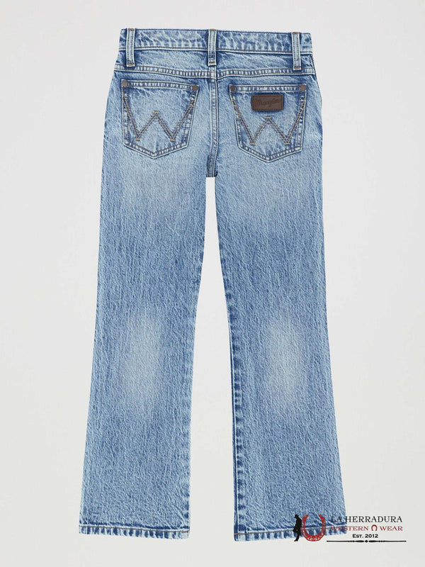 WRANGLER JEANS RETRO BOYS SLIM BOOT light blue denim 112367625 77BWZ