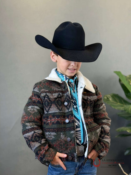 Wrangler Kids Jaquard Jacket Sherpa Lined 112335716