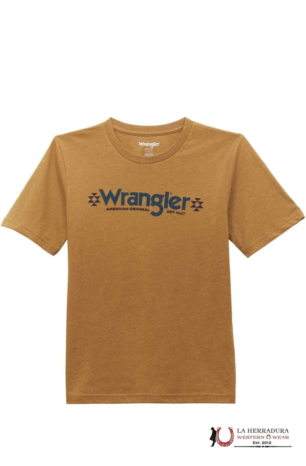 WRANGLER KIDS TEE- MUSTARD WRANGLER ORIGINAL 112354201