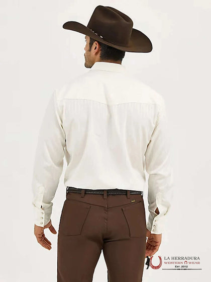 CAMISA WRANGLER AMARILLO CLARO CORTE CLÁSICO -75226TN