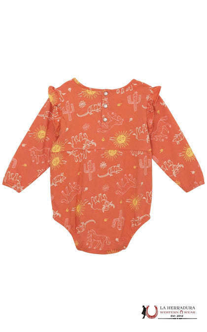VESTIDO TRAPECIO CON ESTAMPADO OCCIDENTAL WRANGLER PARA NIÑA, NARANJA 112359423